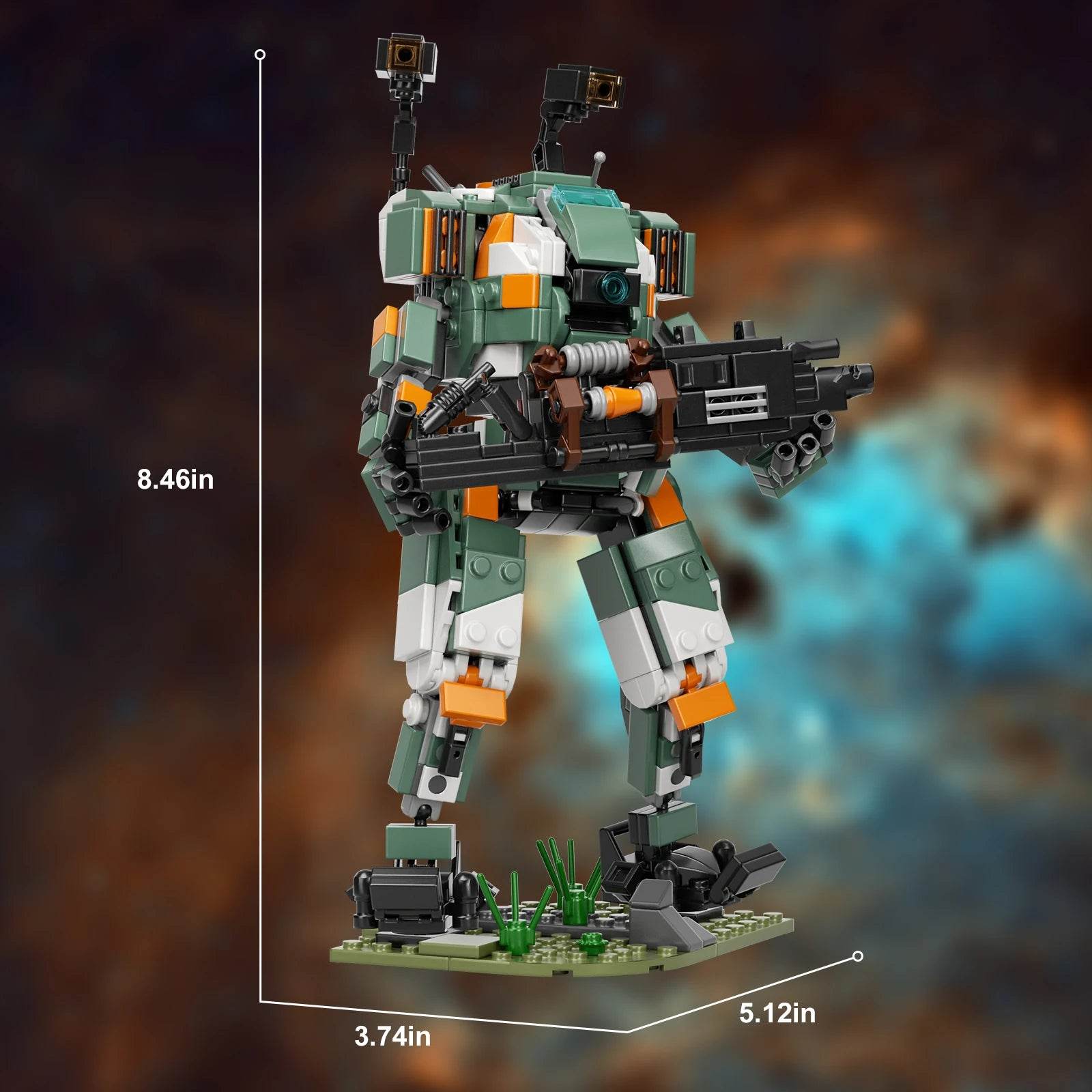 BuildMoc Titanfalls 2 Ion-class Titan Reaper Titan BT-7274 Set - ToylandEU