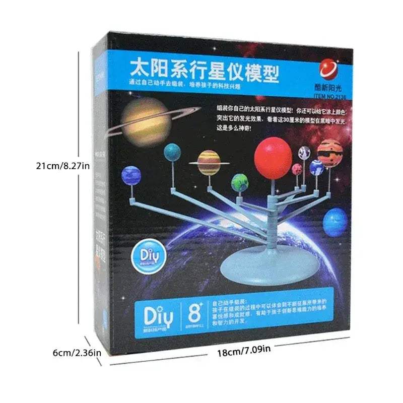 Buildable Solar System Model For Kids Self Painting Educational Toy - ToylandEU