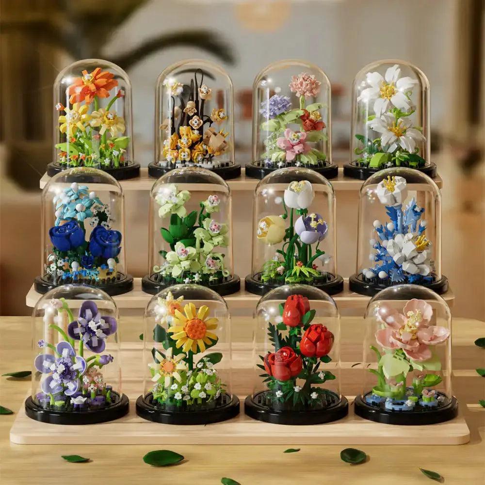  Building Block Flower Kit Eternal Rose Desk Decor Kit -  ToylandEU™