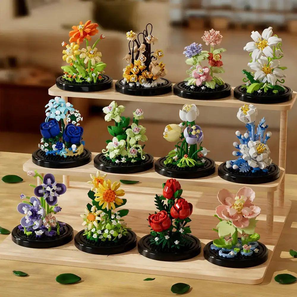  Building Block Flower Kit Eternal Rose Desk Decor Kit -  ToylandEU™