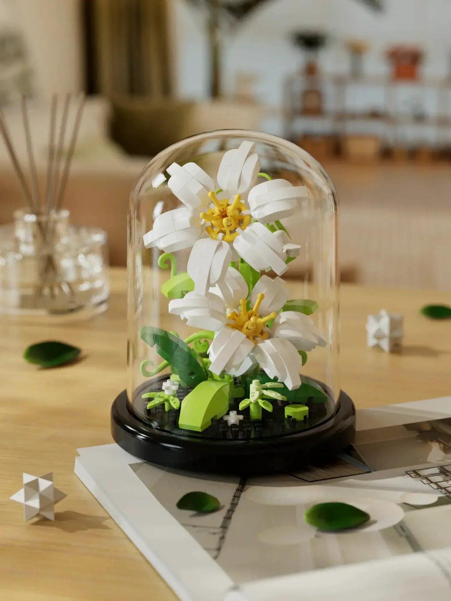  Building Block Flower Kit Eternal Rose Desk Decor Kit -  ToylandEU™