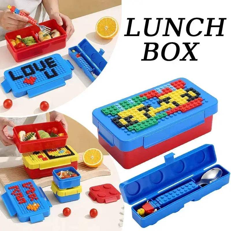 Building Block Lunch Box Sealed Eco Friendly For Kids - ToylandEU