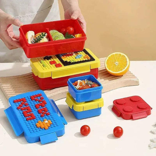  Building Block Lunch Box Eco Friendly Sealed For Kids -  ToylandEU™