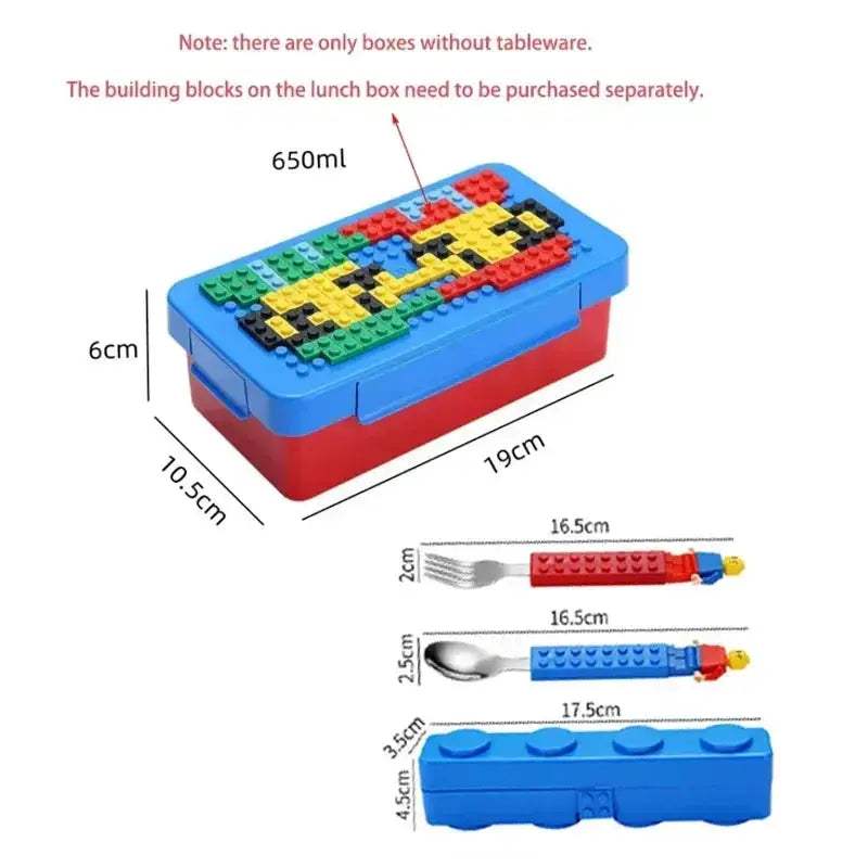 Building Block Lunch Box Sealed Eco Friendly For Kids - ToylandEU