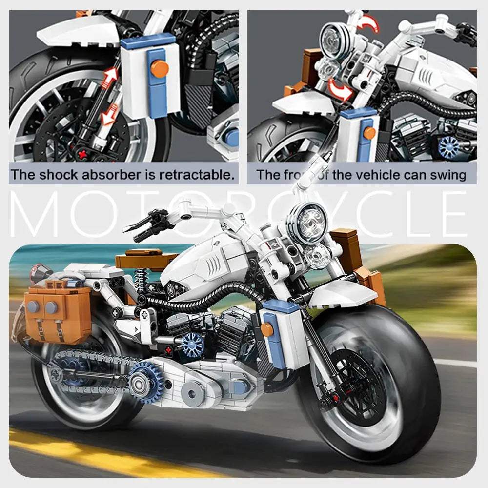  Building Block Motorcycle Model Lego Compatible Gift -  ToylandEU™