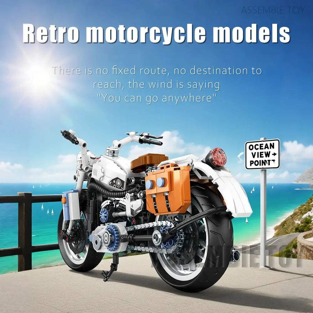  Building Block Motorcycle Model Lego Compatible Gift -  ToylandEU™
