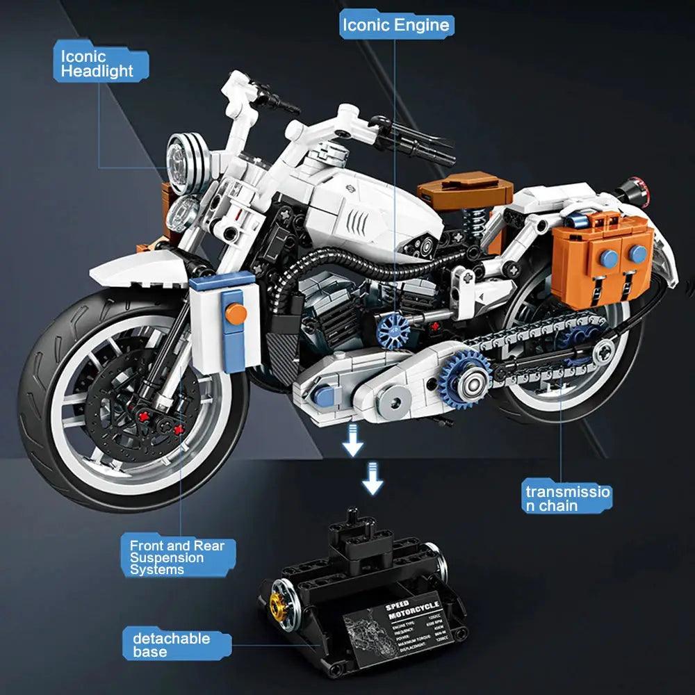  Building Block Motorcycle Model Lego Compatible Gift -  ToylandEU™