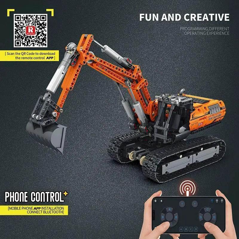  MOC 1106PCS Remote Control Excavator MOC Model Building Blocks -  ToylandEU™
