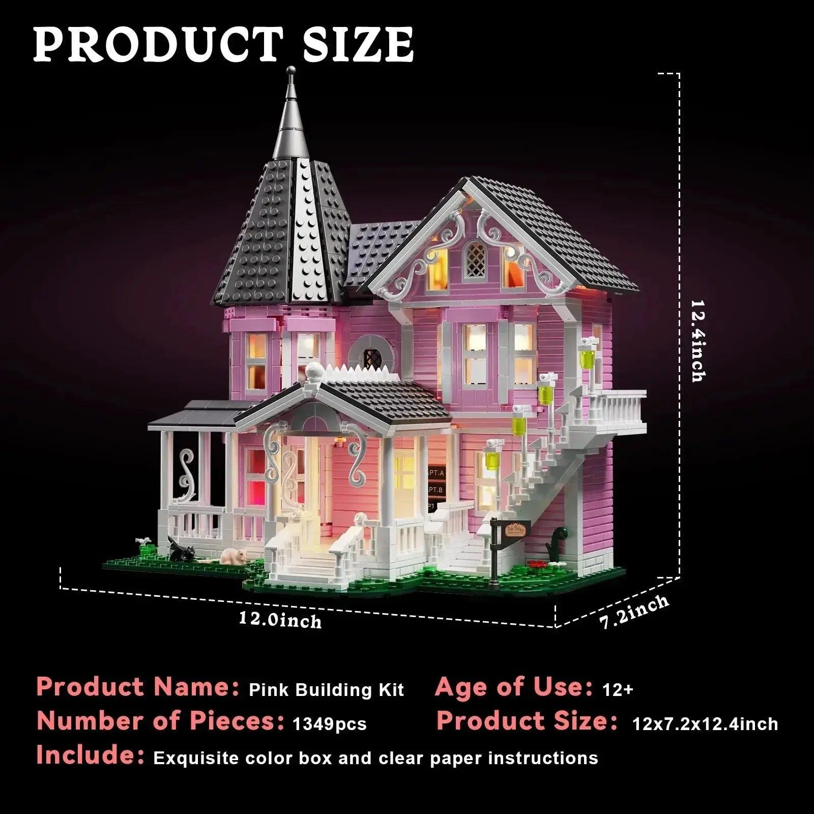  Coraline Pink Palace Building Blocks Set 1349 Pieces -  ToylandEU™
