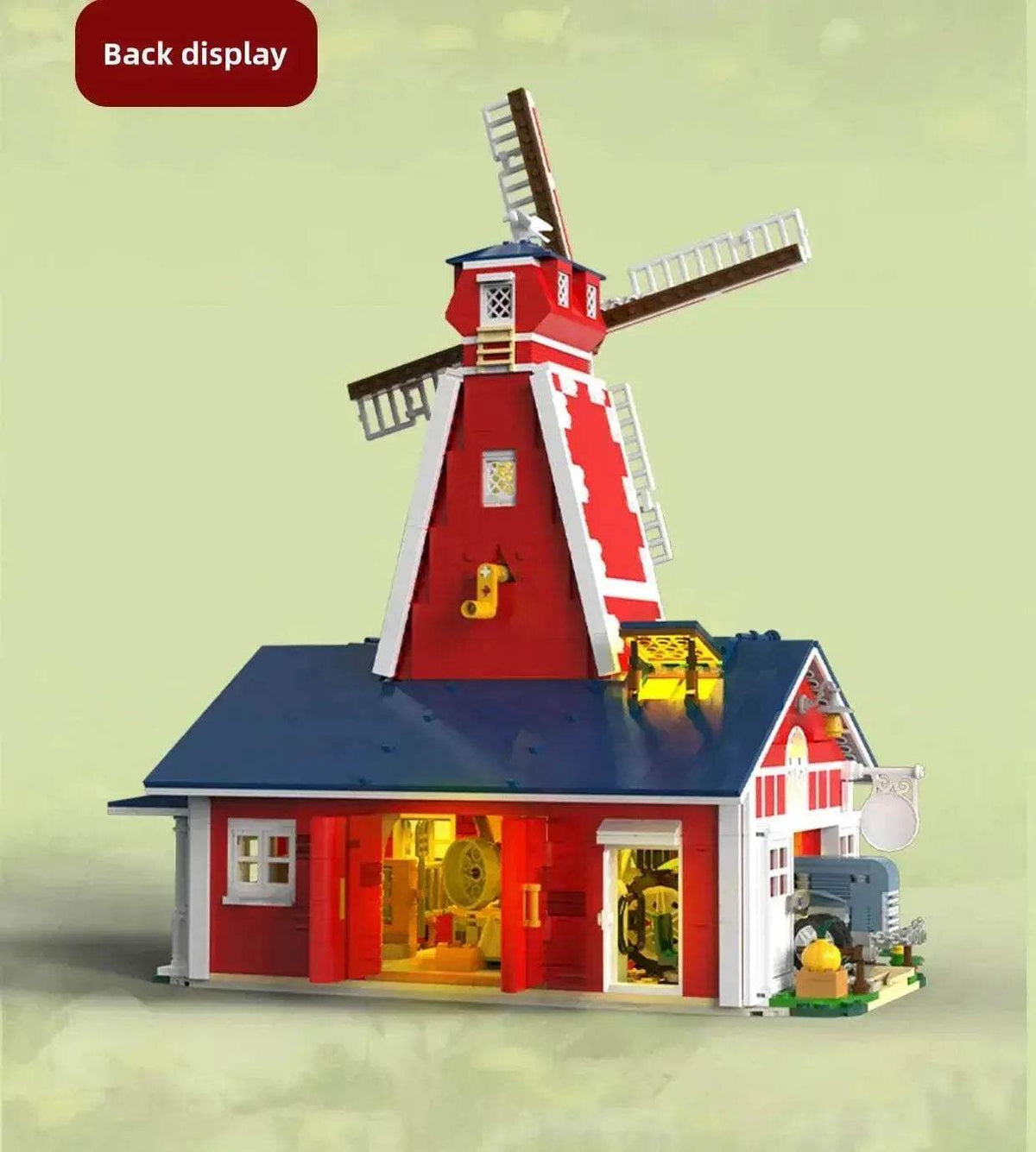  MOC 1810PCS Windmill Farm Building Blocks Set With USB Light -  ToylandEU™