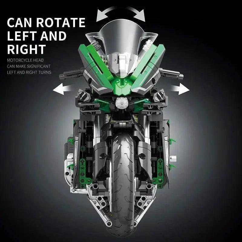  MOC 2088PCS H2 SX Motorcycle Building Blocks City Racing Model -  ToylandEU™