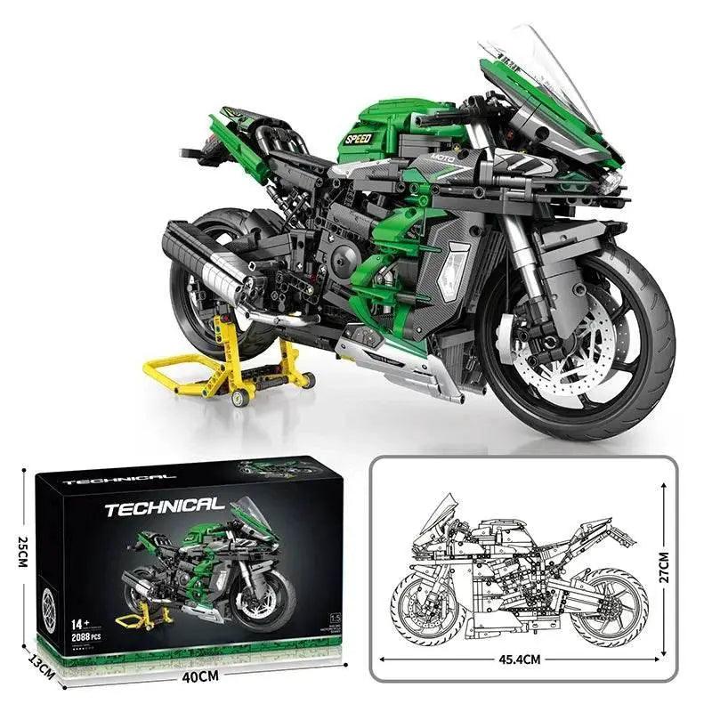  MOC 2088PCS H2 SX Motorcycle Building Blocks City Racing Model -  ToylandEU™