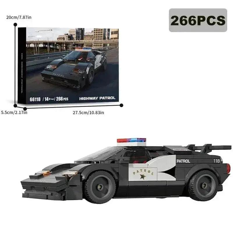  MOC 266PCS City Patrol Police Car Building Blocks Toy Gift -  ToylandEU™