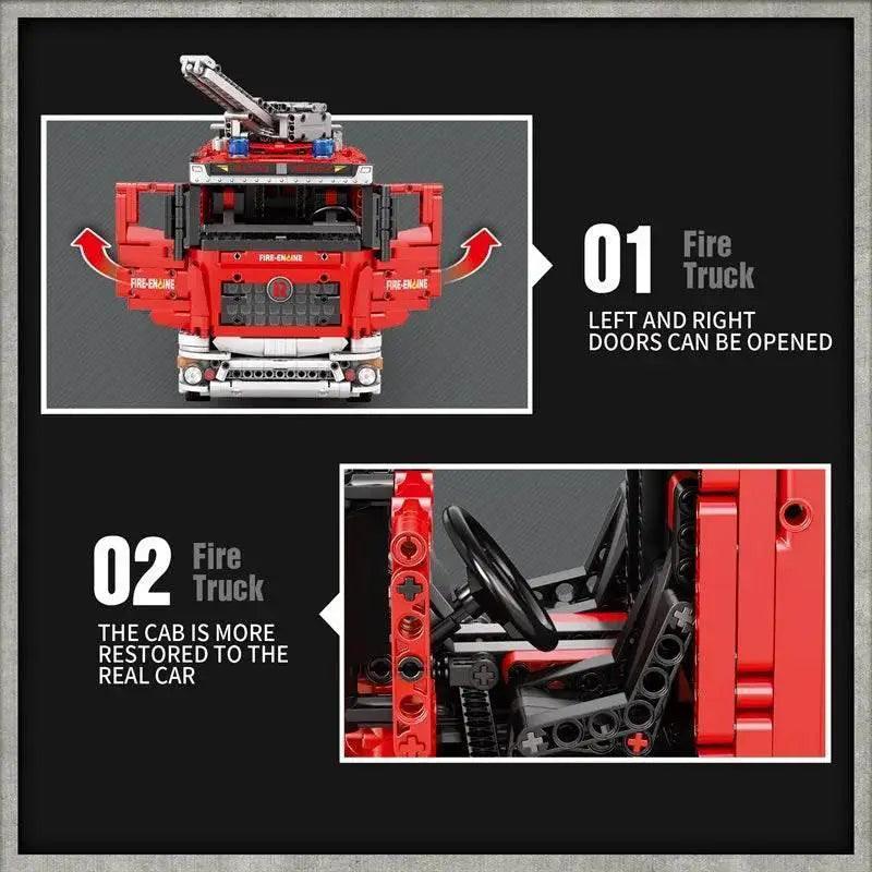  MOC 2692PCS City Water Jet Fire Truck Building Blocks MOC Model -  ToylandEU™