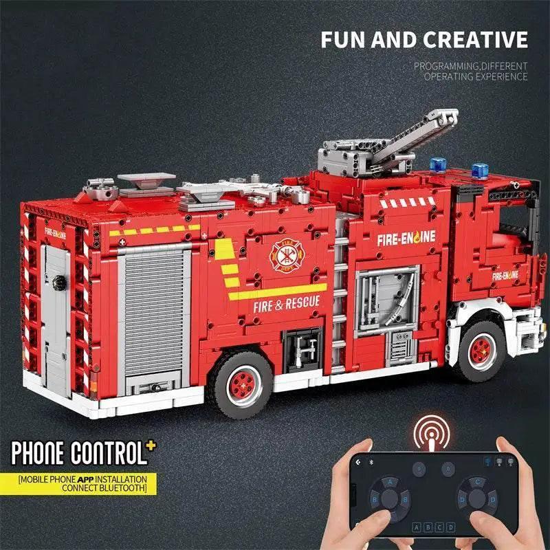  MOC 2692PCS City Water Jet Fire Truck Building Blocks MOC Model -  ToylandEU™