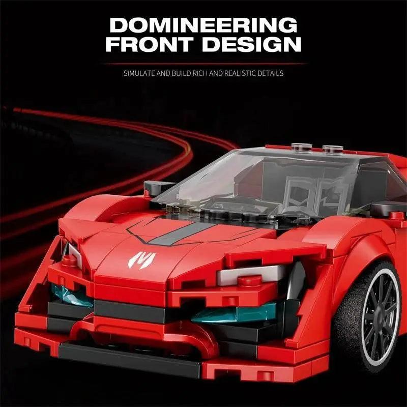  301PCS Red Sports Car Building Block Creative Vehicle Model -  ToylandEU™