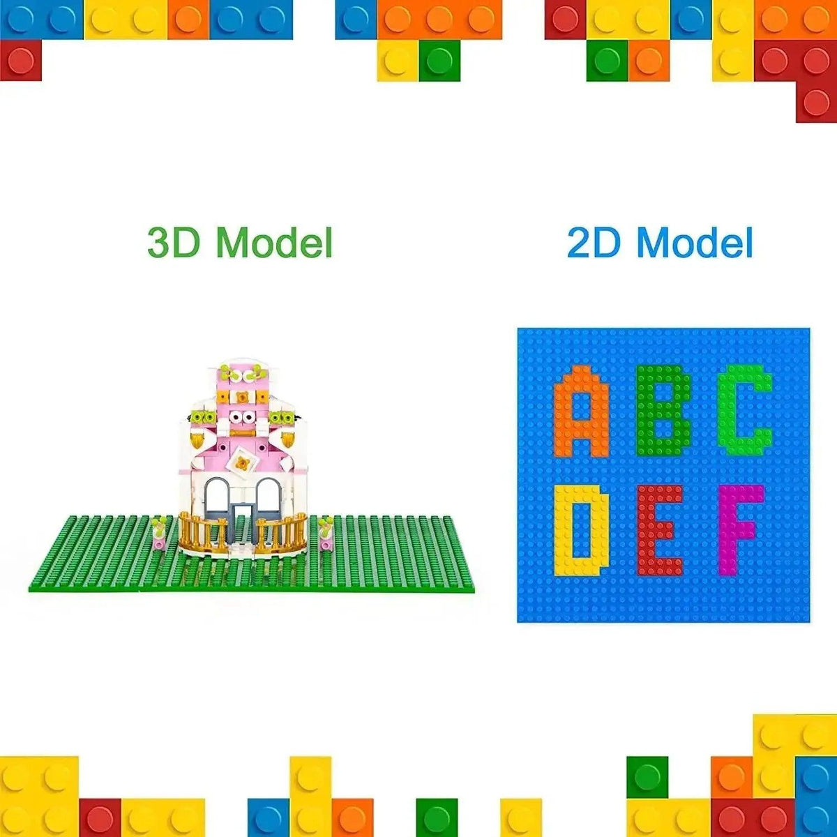  32x32 16x16 Dots Styles Plastic Assembly Blocks Base Plates -  ToylandEU™