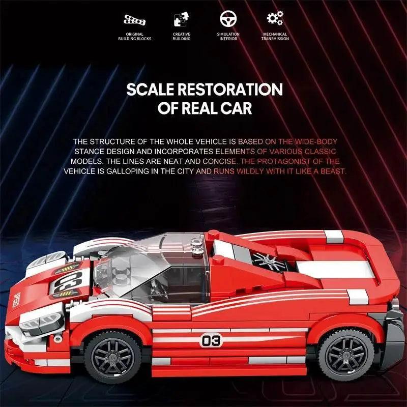  MOC 355PCS City Champion Sport Car Vehicle Building Blocks Toys -  ToylandEU™
