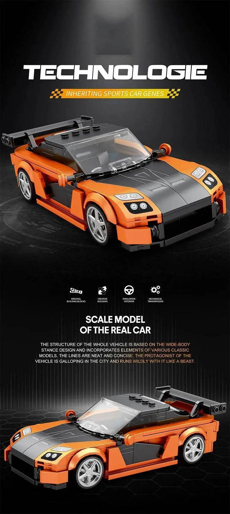  367PCS RX7 Sports Car Building Block Creative City Vehicle -  ToylandEU™