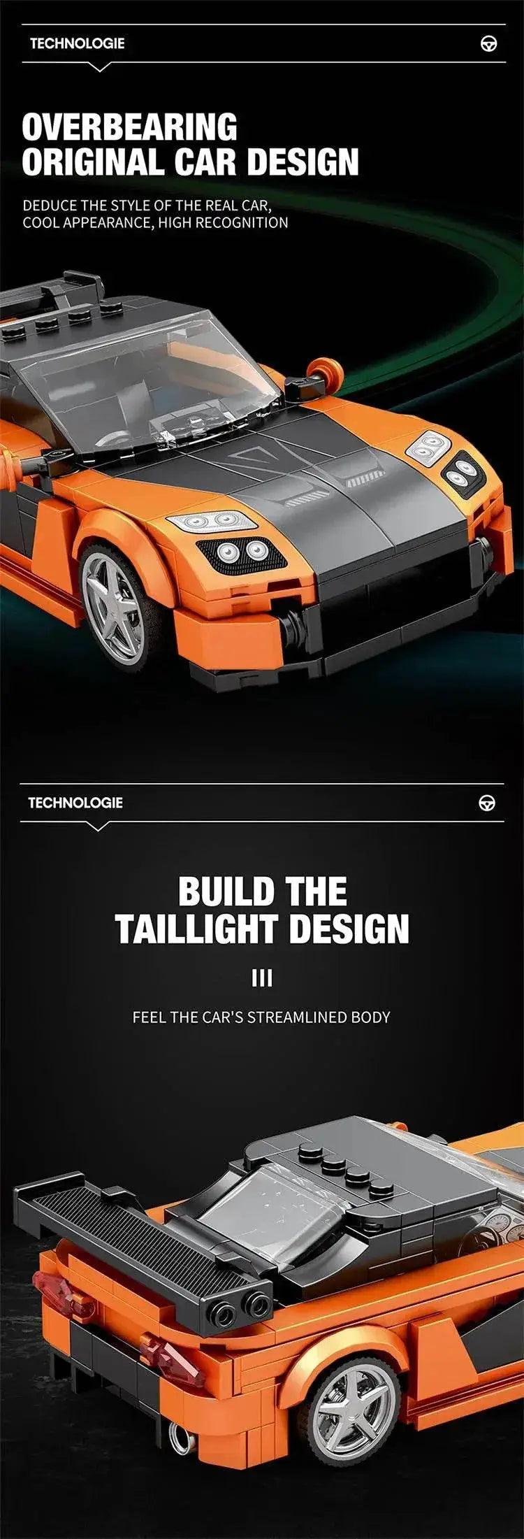  367PCS RX7 Sports Car Building Block Creative City Vehicle -  ToylandEU™