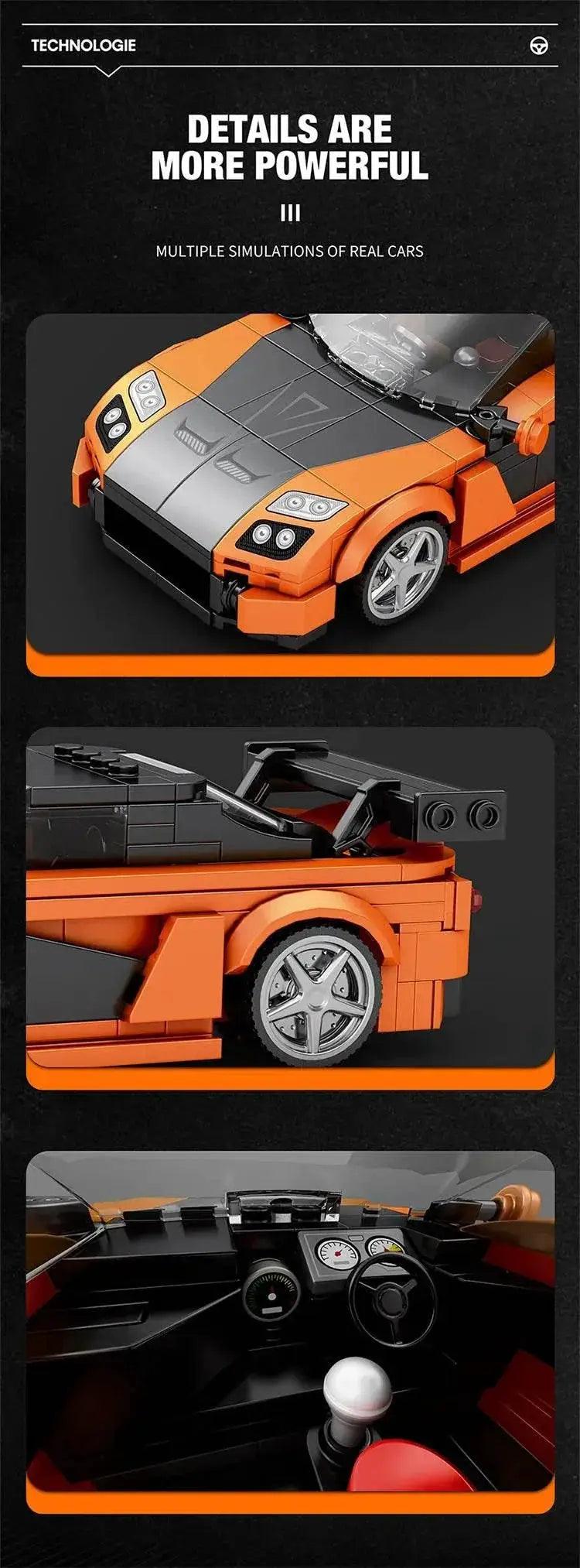  367PCS RX7 Sports Car Building Block Creative City Vehicle -  ToylandEU™