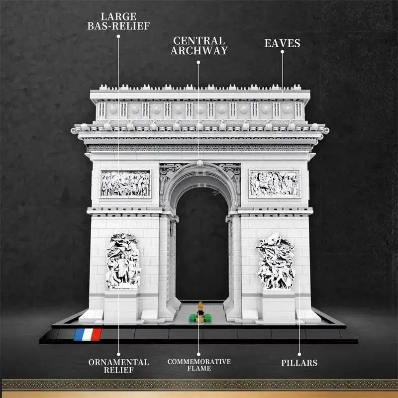  MOC 3718PCS Arc de Triomphe Model Building Blocks for Kids -  ToylandEU™