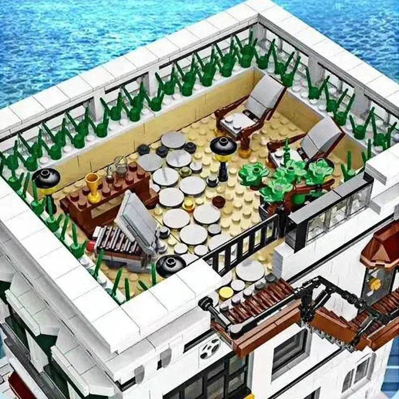  MOC 4132PCS Seafood Restaurant Model Building Blocks Creative City -  ToylandEU™