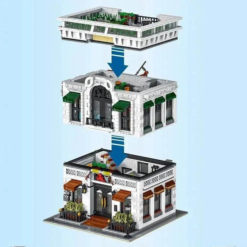  MOC 4132PCS Seafood Restaurant Model Building Blocks Creative City -  ToylandEU™