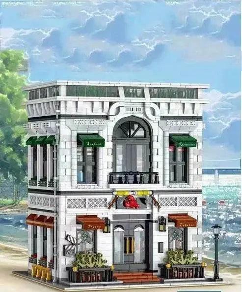  MOC 4132PCS Seafood Restaurant Model Building Blocks Creative City -  ToylandEU™