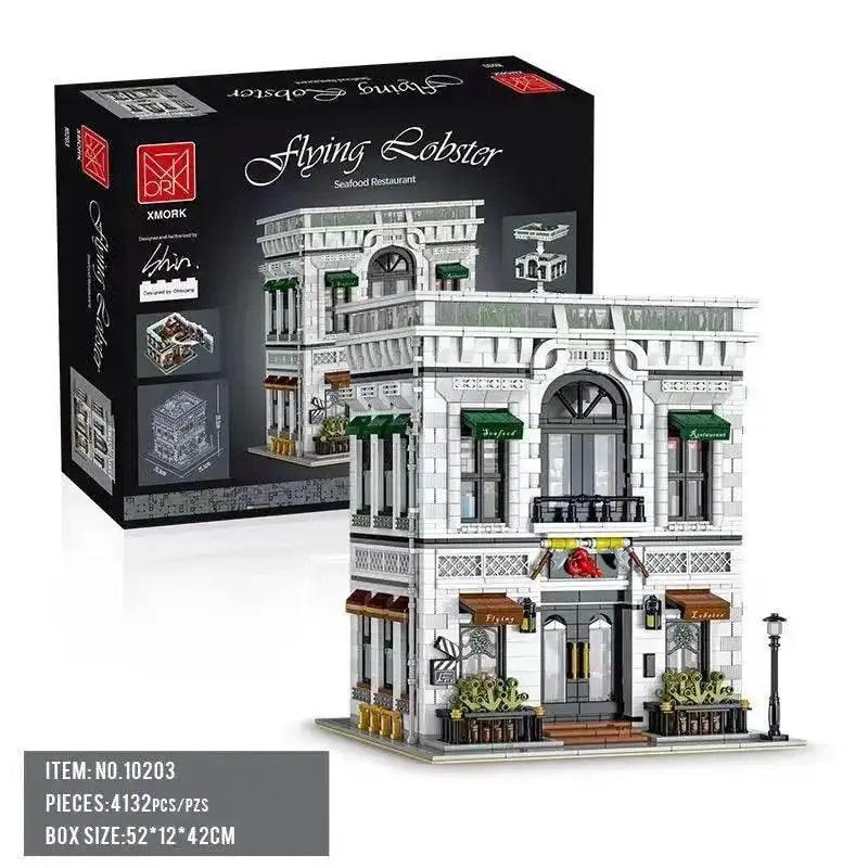 MOC 4132PCS Seafood Restaurant Model Building Blocks Creative City -  ToylandEU™