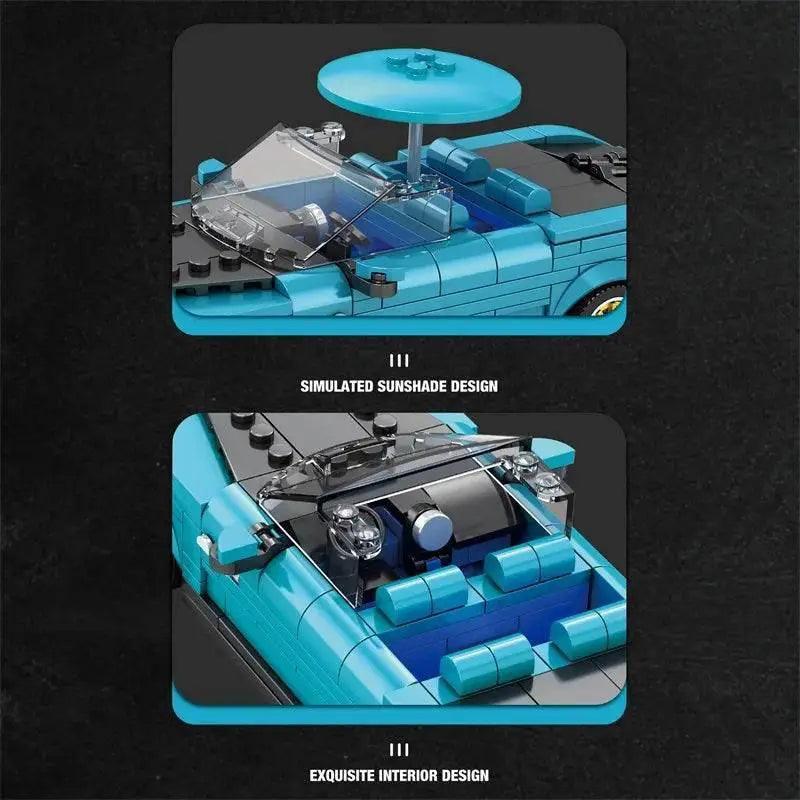  MOC 417PCS Retro Luxury Cars Model Building Blocks 1:24 Scale -  ToylandEU™