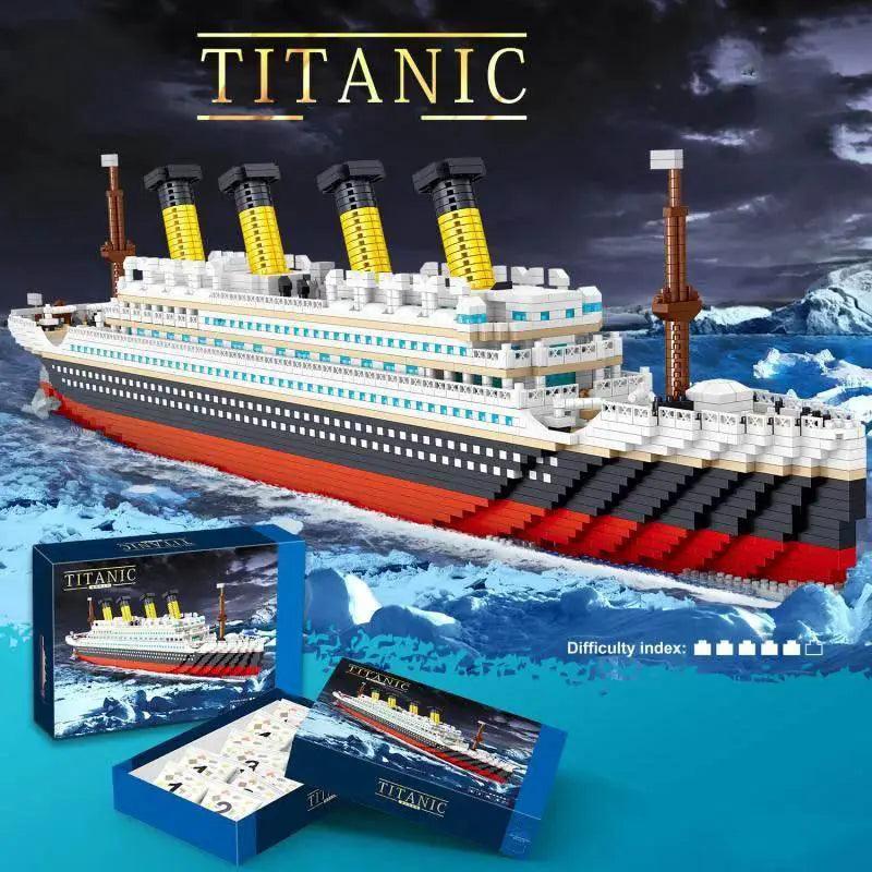  MOC 4404PCS Titanic Building Blocks Mini Cruise Ship Model Toys -  ToylandEU™