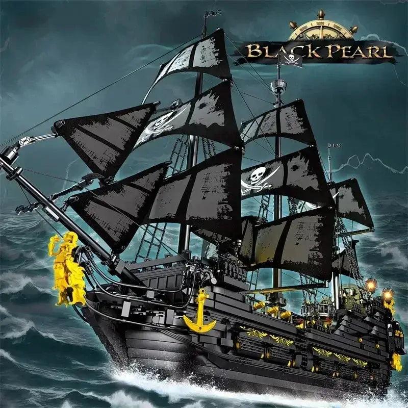  MOC Black Pearl Pirate Ship Building Blocks Set 4708 Pieces -  ToylandEU™