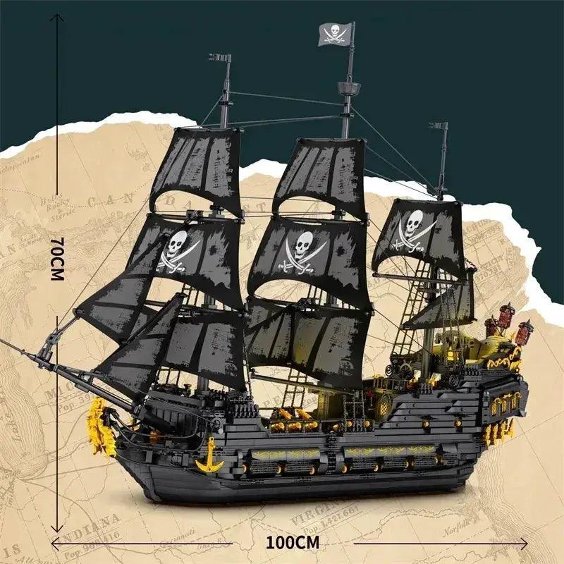  MOC Black Pearl Pirate Ship Building Blocks Set 4708 Pieces -  ToylandEU™