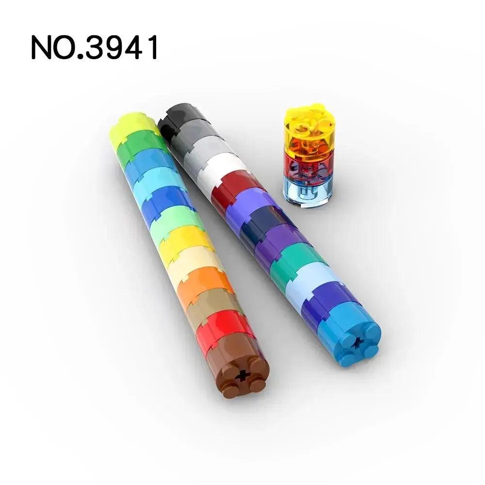  Lego Compatible Round Brick 2x2 With Axle Hole 50 Pcs -  ToylandEU™