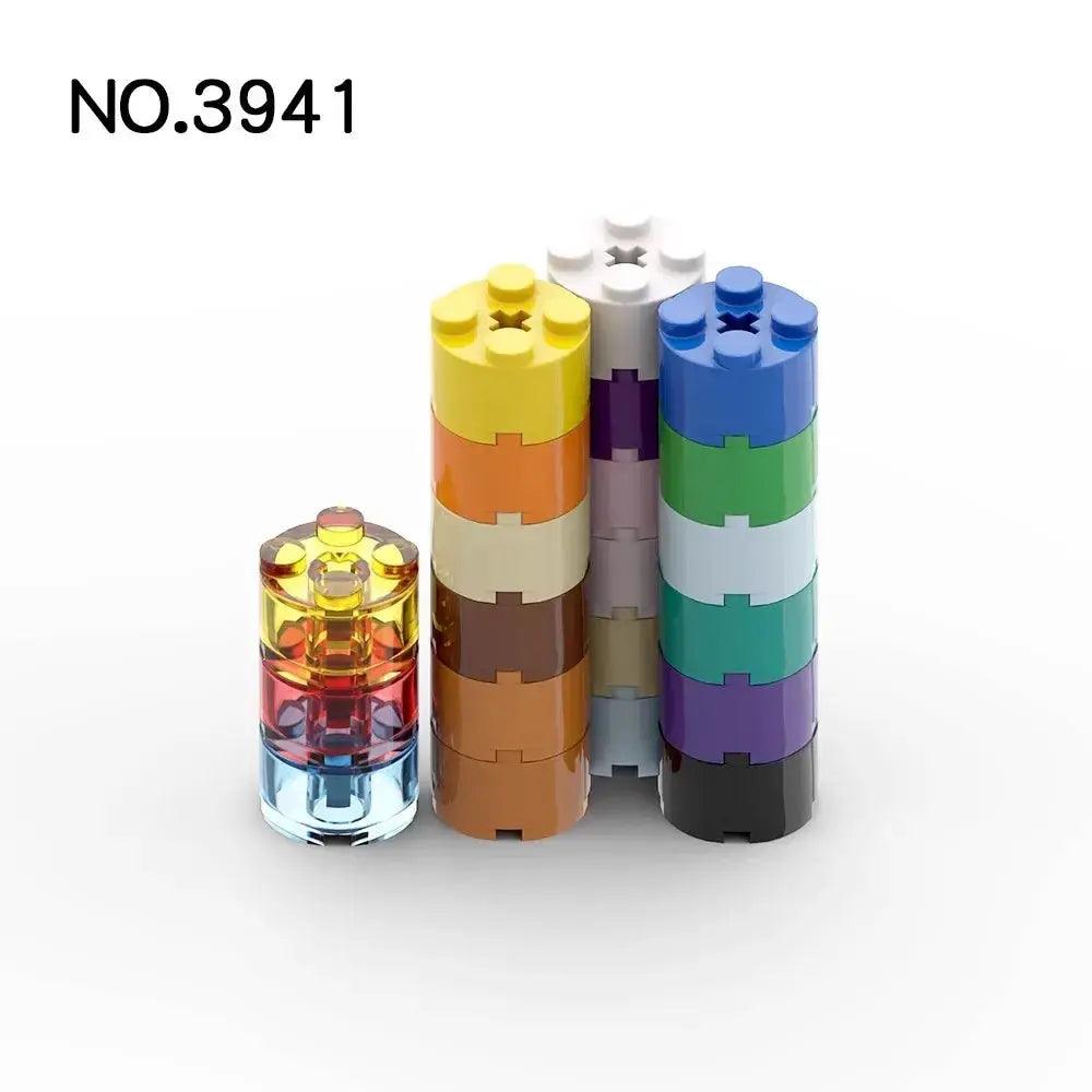  Lego Compatible Round Brick 2x2 With Axle Hole 50 Pcs -  ToylandEU™