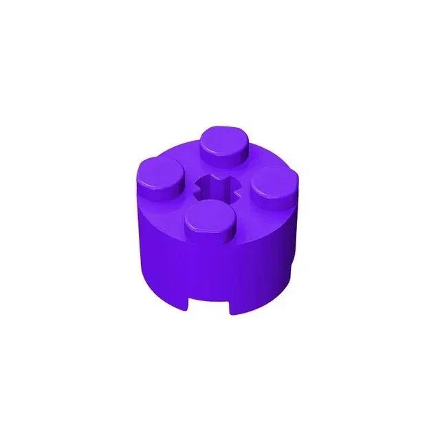  Lego Compatible Round Brick 2x2 With Axle Hole 50 Pcs -  ToylandEU™