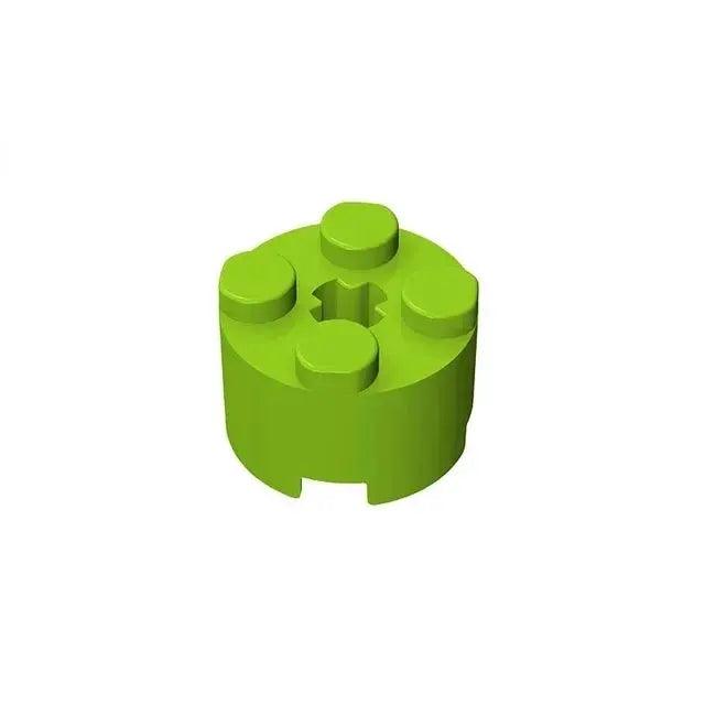  Lego Compatible Round Brick 2x2 With Axle Hole 50 Pcs -  ToylandEU™