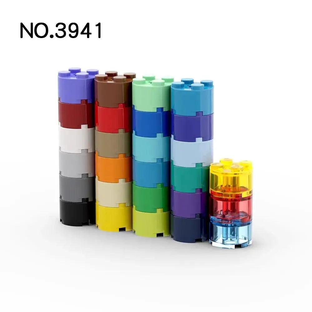  Lego Compatible Round Brick 2x2 With Axle Hole 50 Pcs -  ToylandEU™