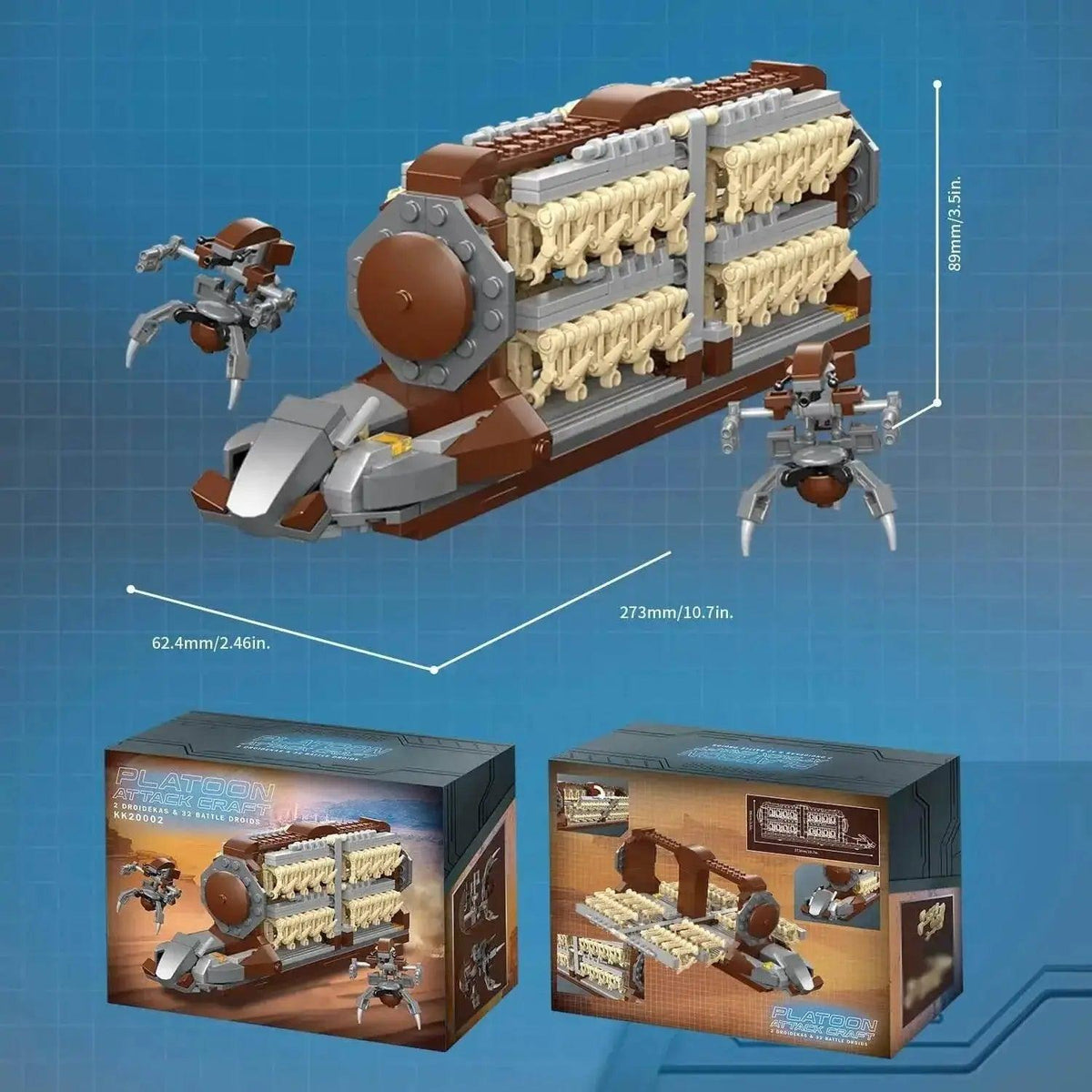  MOC 522PCS Space War Transport Vehicle Building Blocks Toys -  ToylandEU™