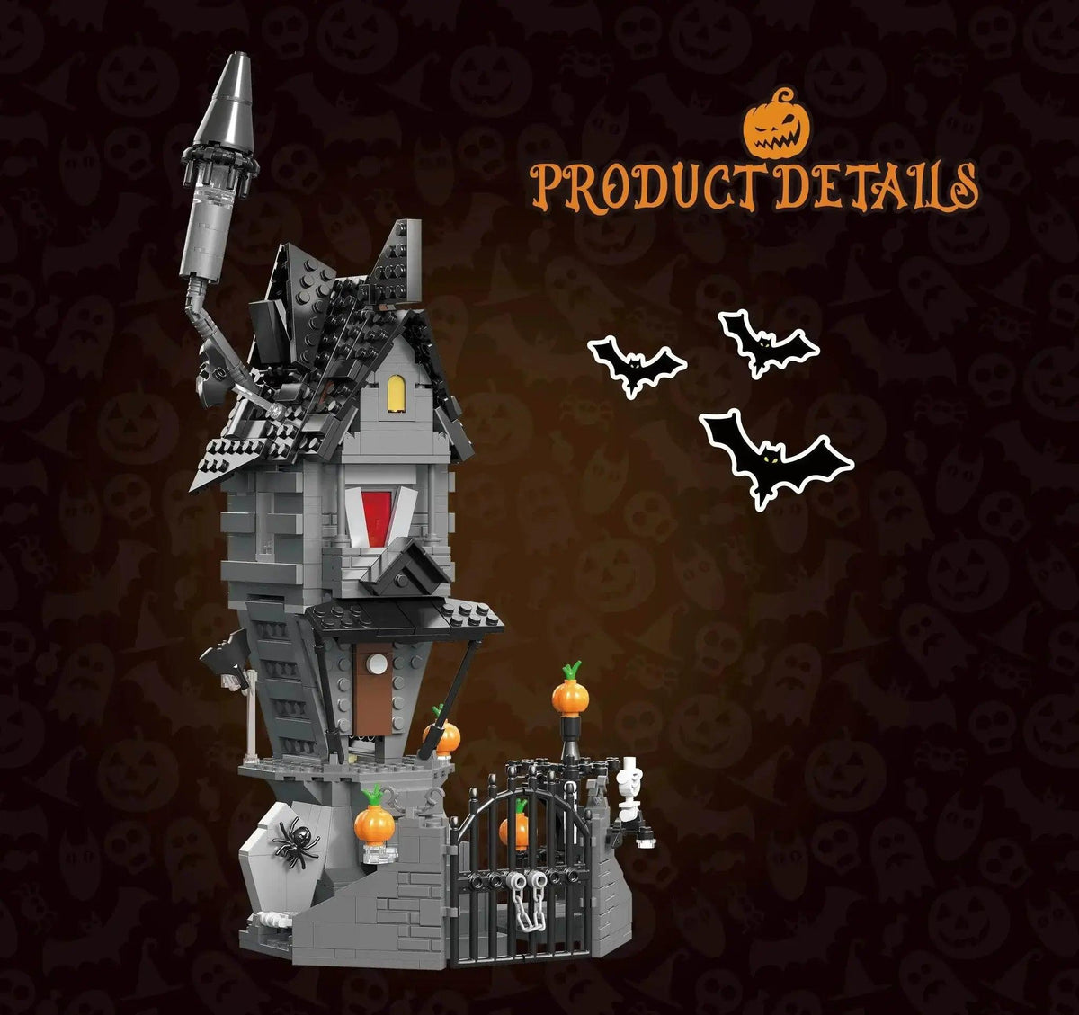  MOC 581PCS Nightmareal Castle Building Blocks DIY Toys For Kids -  ToylandEU™