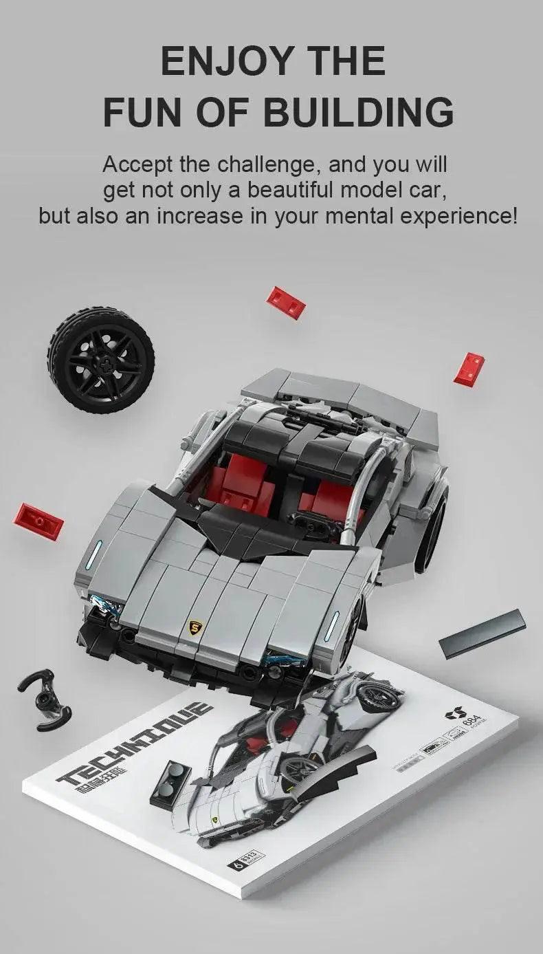  MOC 684PCS Technical Boomerang Racing Car Building Blocks Toys -  ToylandEU™