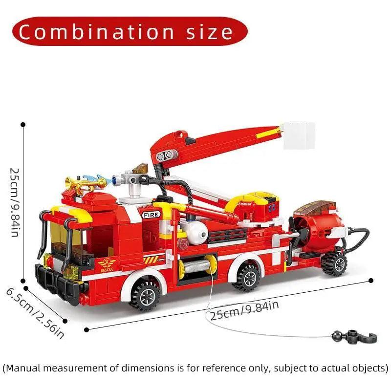  MOC 8 in 1 Fire Truck Building Blocks City Scaling Ladder Toy -  ToylandEU™