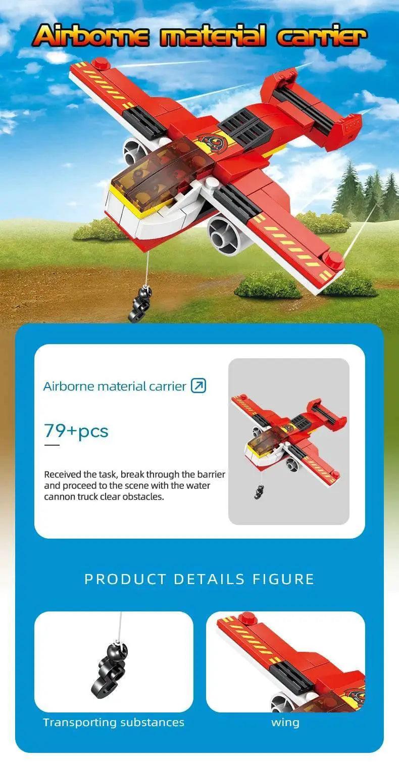  MOC 8 in 1 Fire Truck Building Blocks City Scaling Ladder Toy -  ToylandEU™