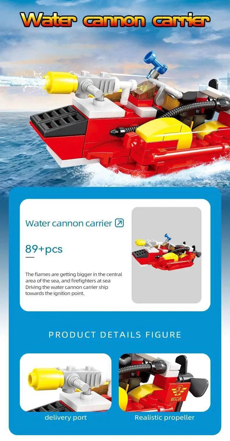  MOC 8 in 1 Fire Truck Building Blocks City Scaling Ladder Toy -  ToylandEU™