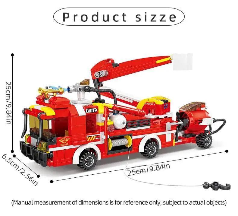  MOC 8 in 1 Fire Truck Building Blocks City Scaling Ladder Toy -  ToylandEU™