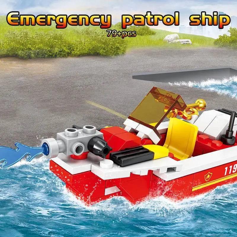  MOC 8 in 1 Fire Truck Building Blocks City Scaling Ladder Toy -  ToylandEU™