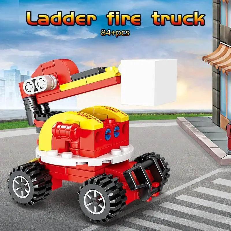  MOC 8 in 1 Fire Truck Building Blocks City Scaling Ladder Toy -  ToylandEU™