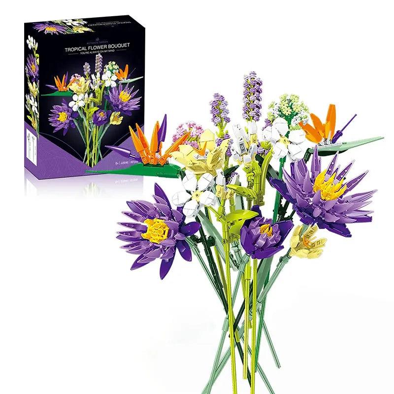  Building Block Set|865 Piece Rose Bouquet|Toylandeu™ 