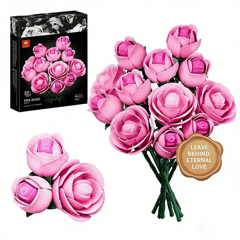  Building Block Set|865 Piece Rose Bouquet|Toylandeu™ 